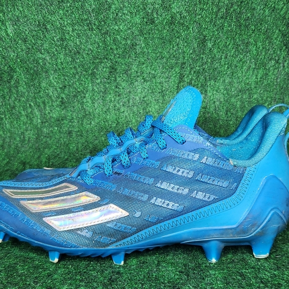 Adidas Adizero Team Football Cleats Big Mood Cyan Blue GX7892 Men's Size 8.5 - Picture 2 of 11